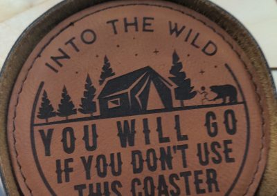 Into the Wild Leatherette Coaster