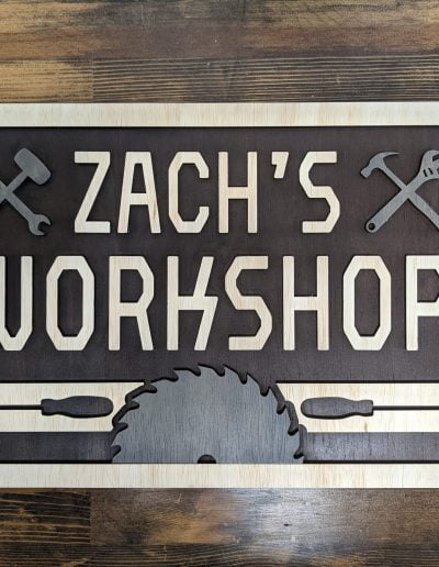 Custom Workshop Sign